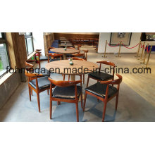 6 Personen Runde Restaurant Tisch und Stuhl Möbel (FOH-RTC03)